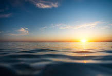 atardecer enfocado al mar